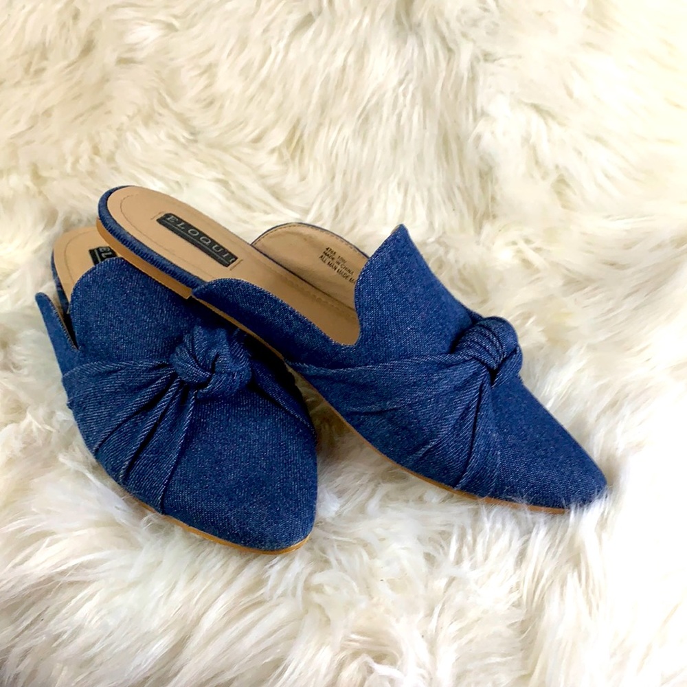 Denim Flats